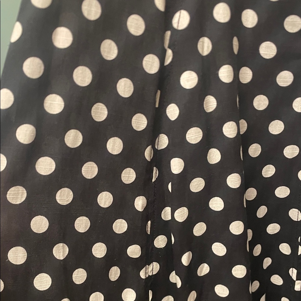 Zara Black with White Polka Dot Maxi Dress - Picture 2 of 7
